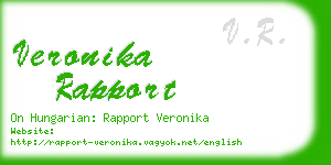 veronika rapport business card